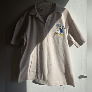 VINTAGE Disney Polo Golfing Donald Duck Mens Medium